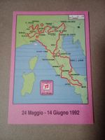 Ak Italien Radrennen Giro d`Italia 1992 Streckenplan